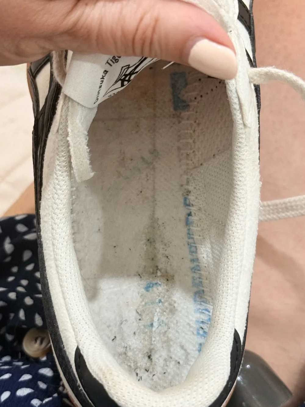 Onitsuka Tiger Cream & Black Logo Tongue Label